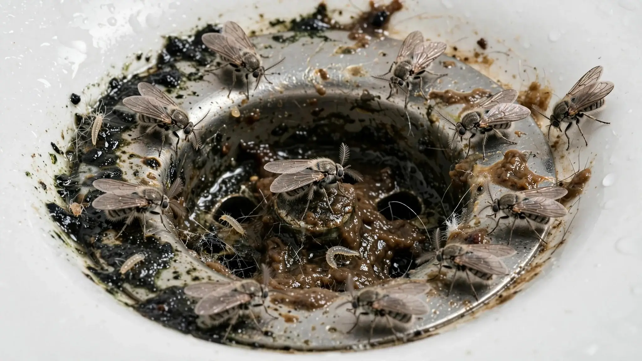 Drain Flies In The Bathroom: Where They Come From