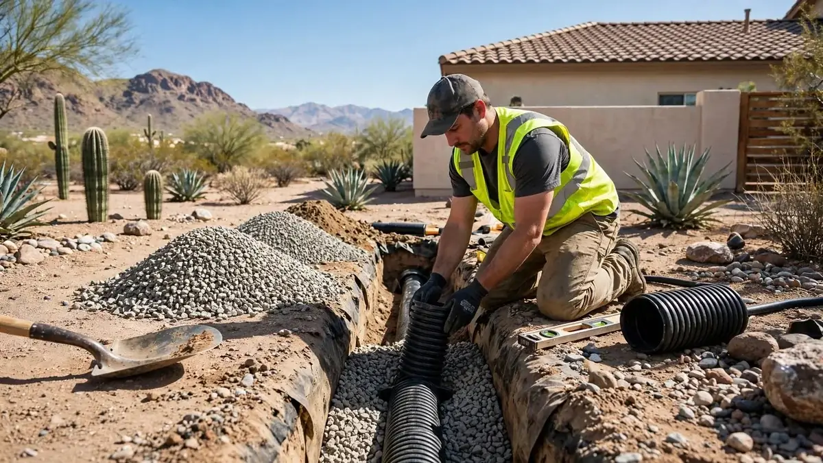 French Drain Service In Tucson AZ — professional service in Tucson AZ