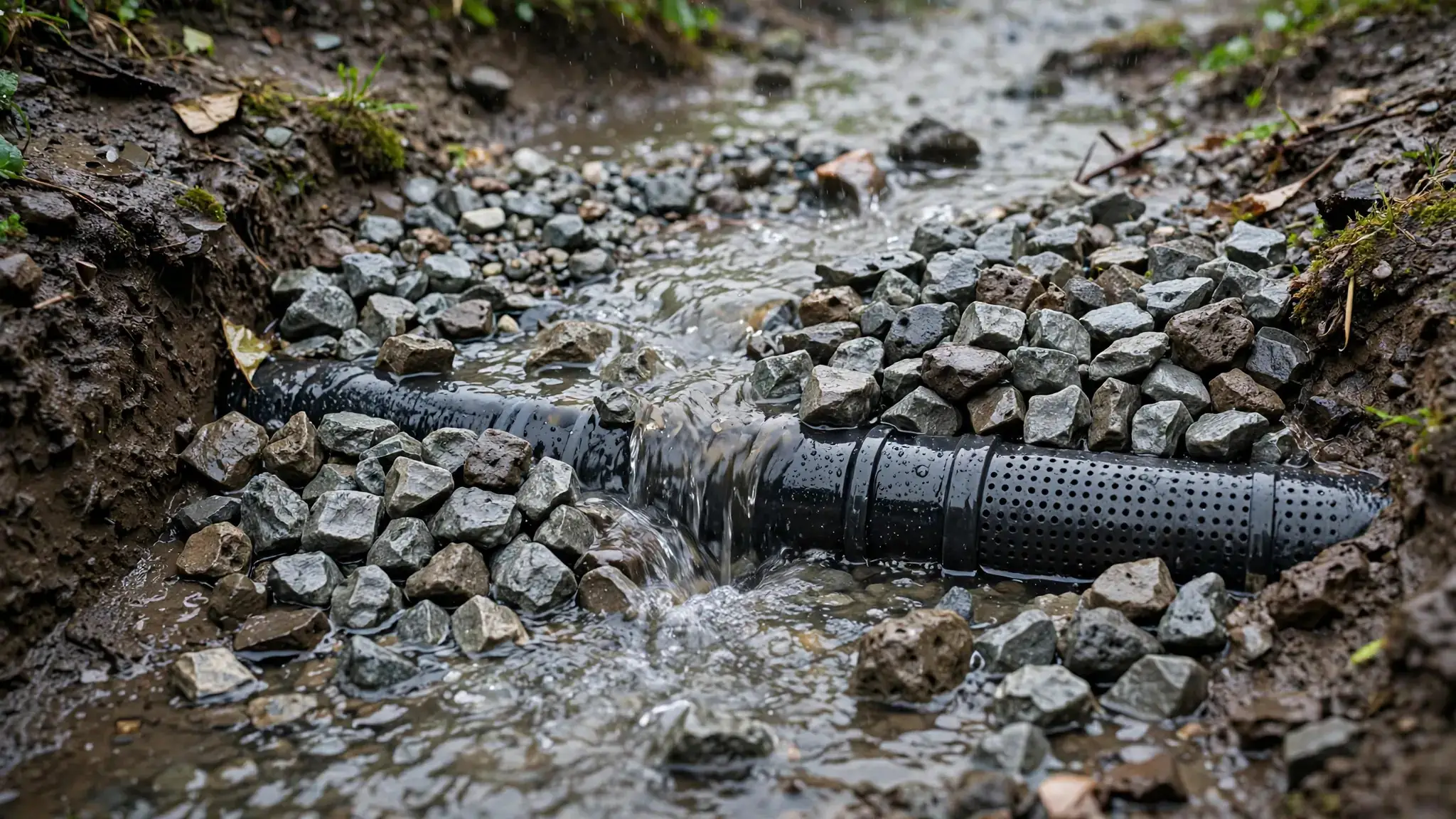French Drains And Monsoon Runoff Control
