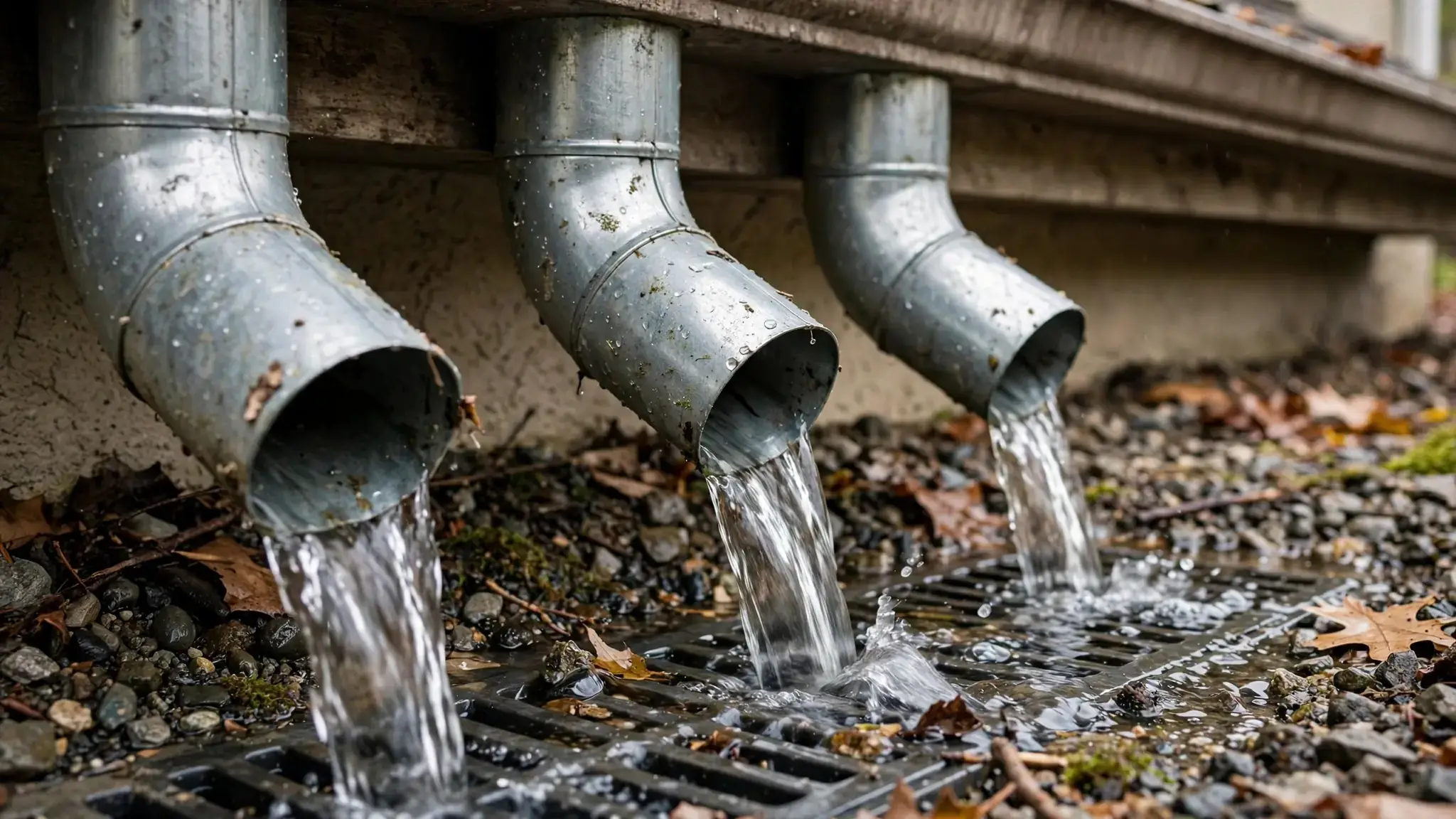 Gutter Downspouts And Their Drain Load — Tucson drain cleaning guide