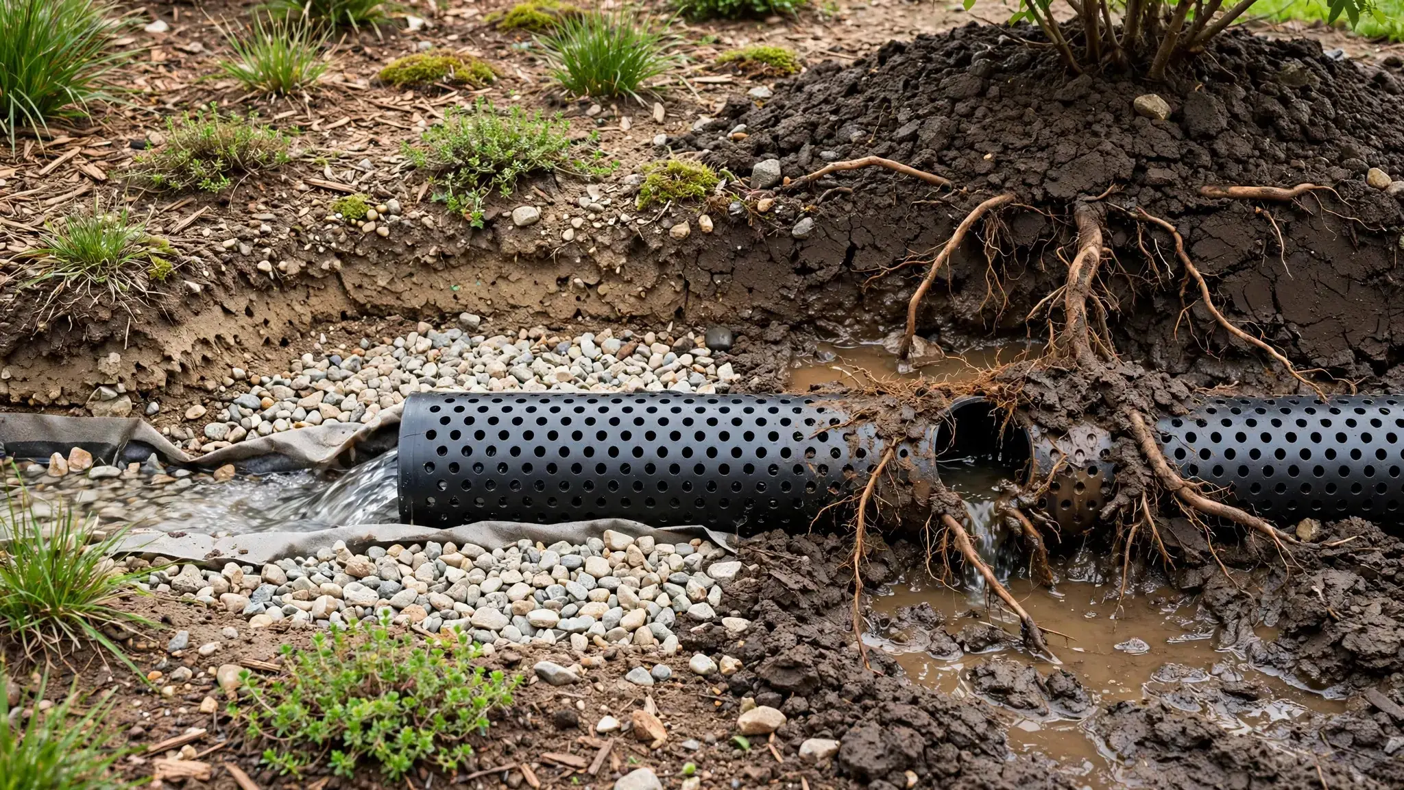 How Landscaping Choices Affect Drain Lines