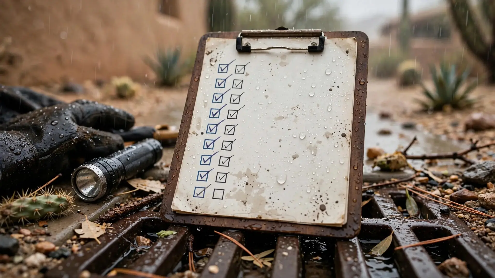 Monsoon Season Drain Checklist for Tucson Homes