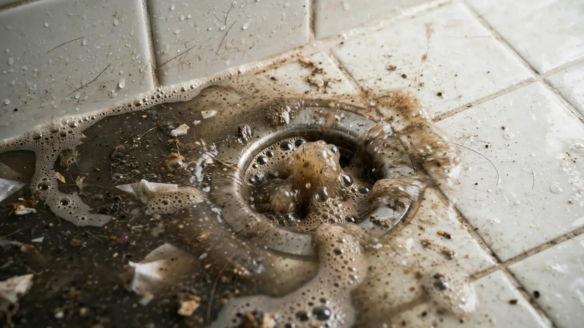 Sewage Backing Up Into The Tub Or Shower