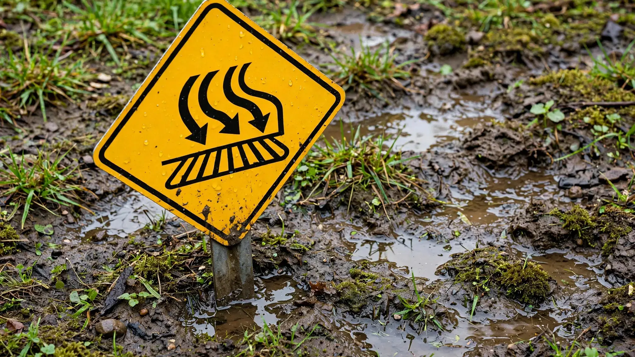 Soggy Spots In The Yard: A Sewer Warning Sign