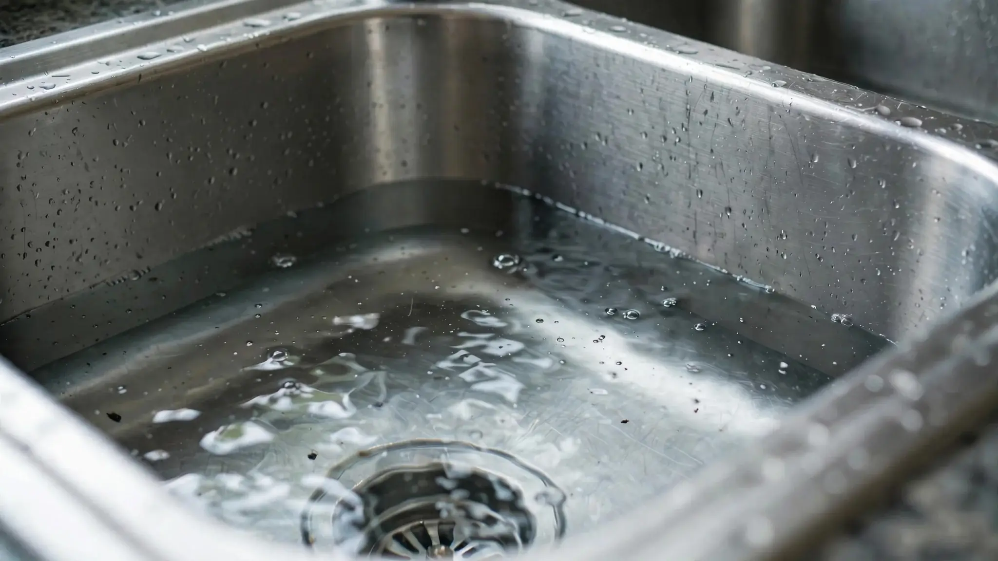 Standing Water In The Kitchen Sink: First Steps
