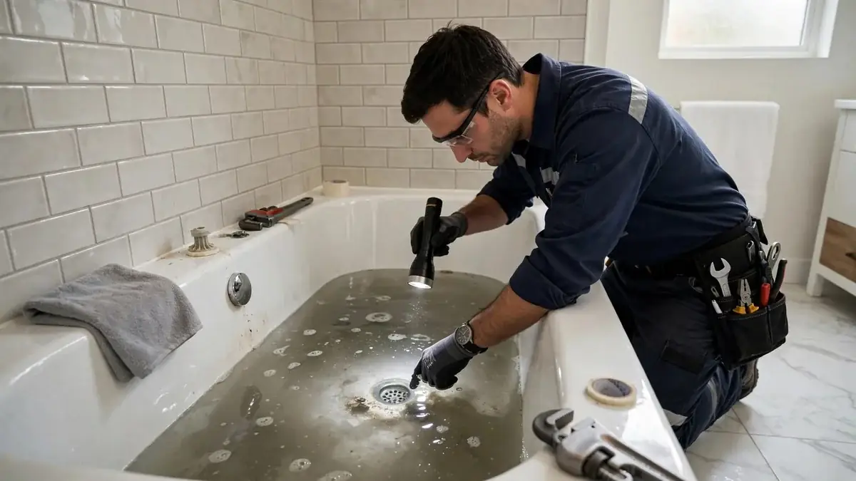 Water Backing Up Under Tub/Shower In Tucson AZ — professional service in Tucson AZ